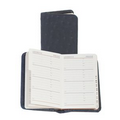 Ostrich Embossed Calf Leather Mini Personal Telephone / Address Book